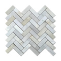 Herringbone Design Marble Mosaic Irregular Blue Mosaic Home Decor